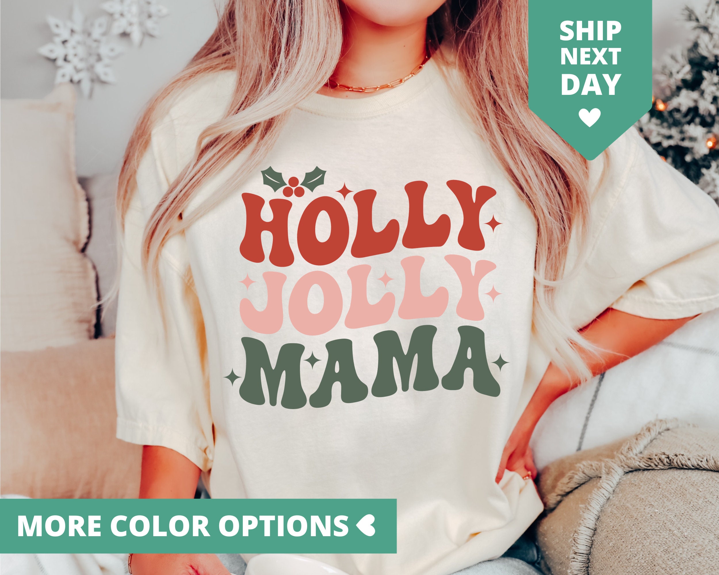 Holly Jolly Mama PNG, Christmas PNG, Christmas Mama, Mom Lif - Inspire  Uplift