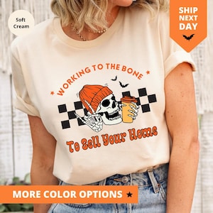 Real Estate Halloween Shirt, Funny Real Estate Agent TShirt, Fall Real Estate Gift for Real Estate Agent, Halloween Realtor Tee for Broker