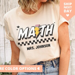 Mattelärares namn, matematiklärarens t-shirt, matematiklärarens t-shirt, matematiklärarens namn, matematiklärarens t-shirt, matematiklärarens uppskattning, gåva