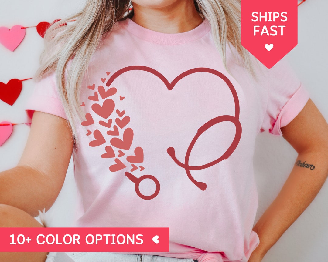 Valentines Day Nurse Shirt, Cute Nurse Valentines Day Tshirt, Nurse