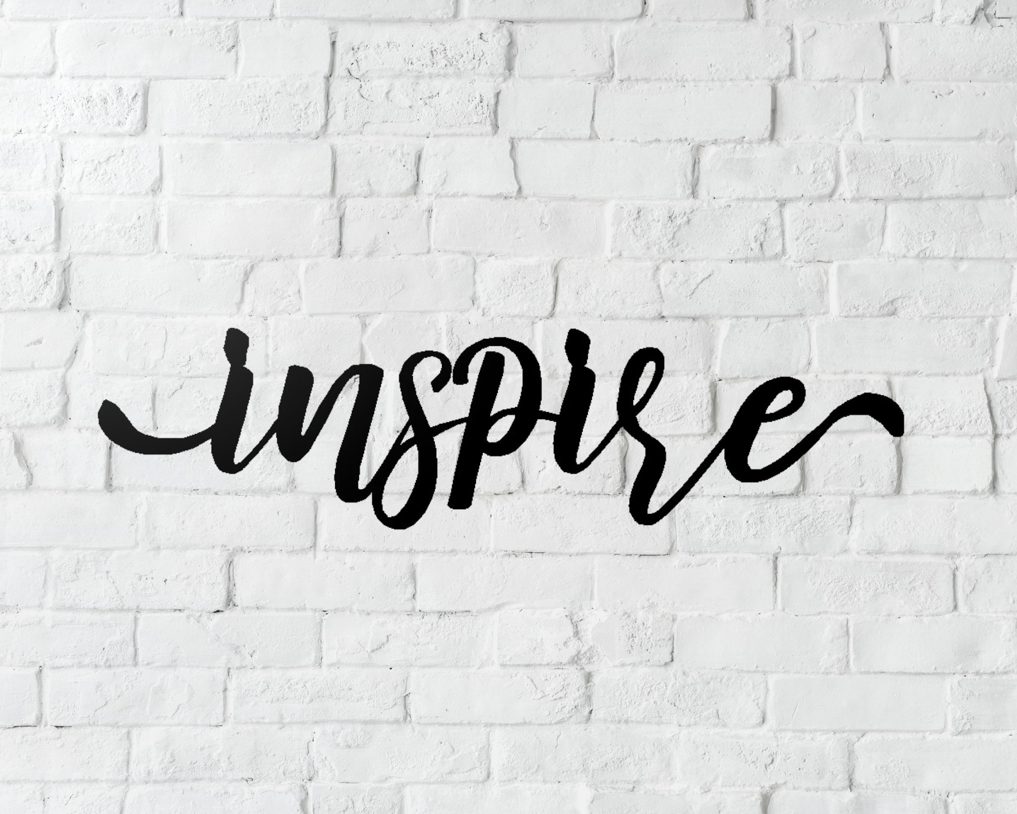 Inspire Metal Word Sign inspire Wall Decor Christmas Gift Etsy