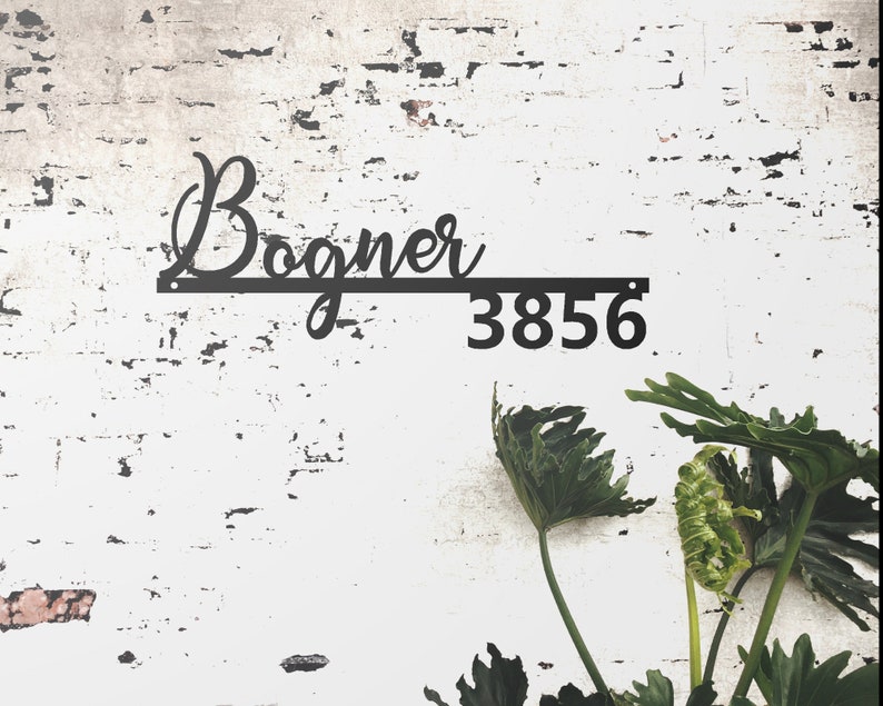 California Style Address Sign Address Sign for House Modern Etsy