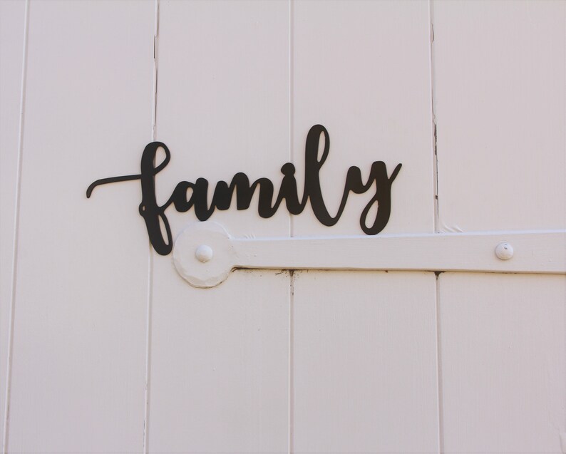 Family Metal Wall Decor Family Fancy Wall Hanging Creative Etsy