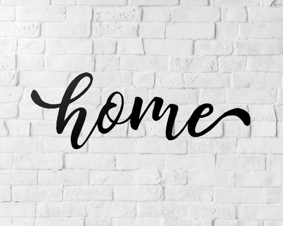 Home Metal Word Sign, Home Wall Decor, Houswarming Gift, Farmhouse