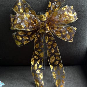 Handmade Autumn Bow for Wreaths and Home Decor! Large