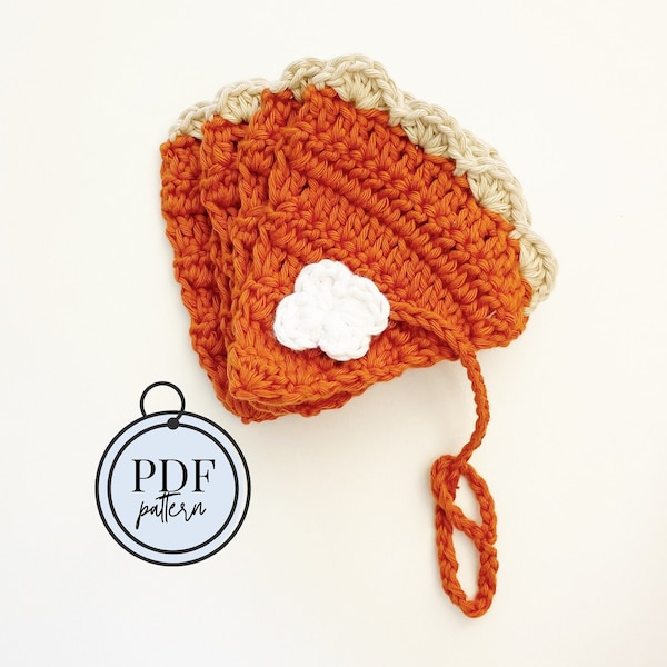 Stacking Pumpkin Pie Coasters Crochet Pattern / Crochet Coasters Pattern / Crochet Pumpkin Pattern /