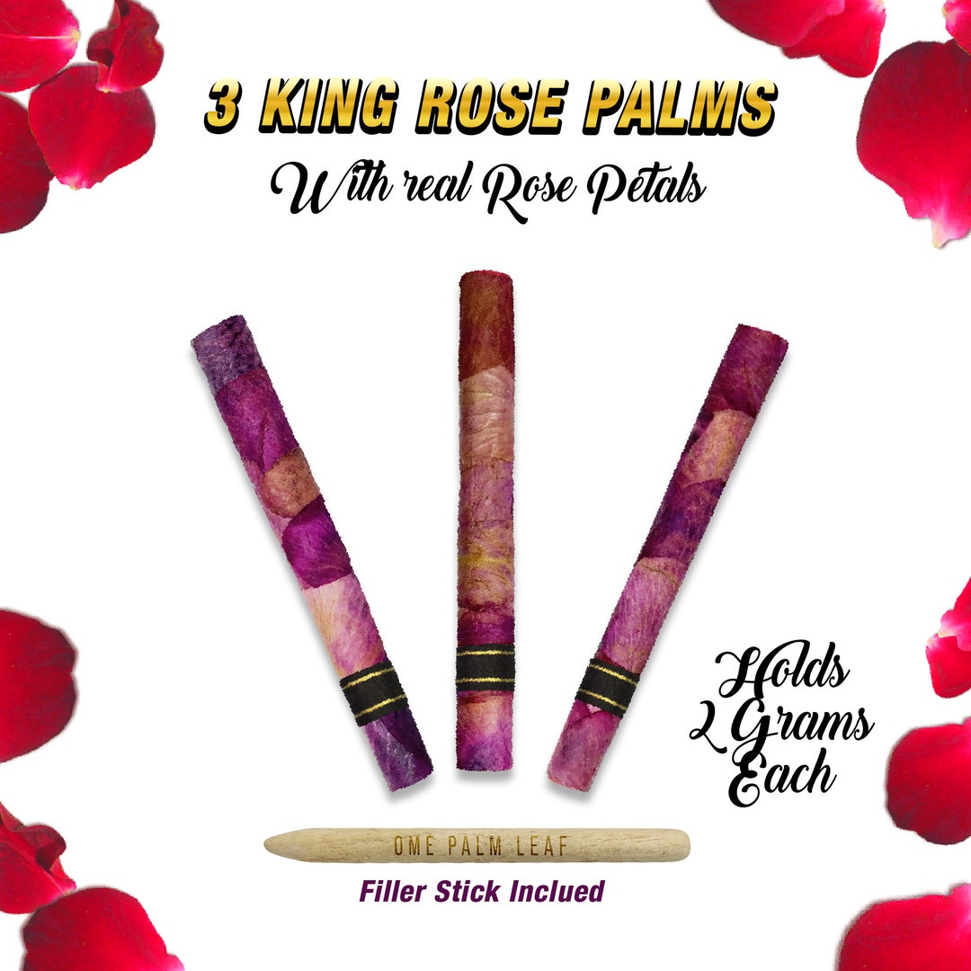 Rose Petals Cones /wraps With Palm Leaf and Corn Husk Filter