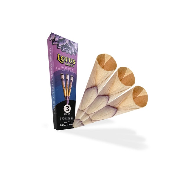 3 King Size lotus Petal Cones