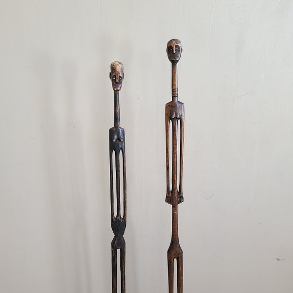 38'' Afrika Antike Holz skulptur handgeschnitzt Sammler Figur Mali Tribal Afrikanische Holzkunst Tolles Einweihungsgeschenk