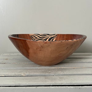 Zimbabwe Bowl Africa Hand Carved Hand Painted African Art Home Decor Gift D2