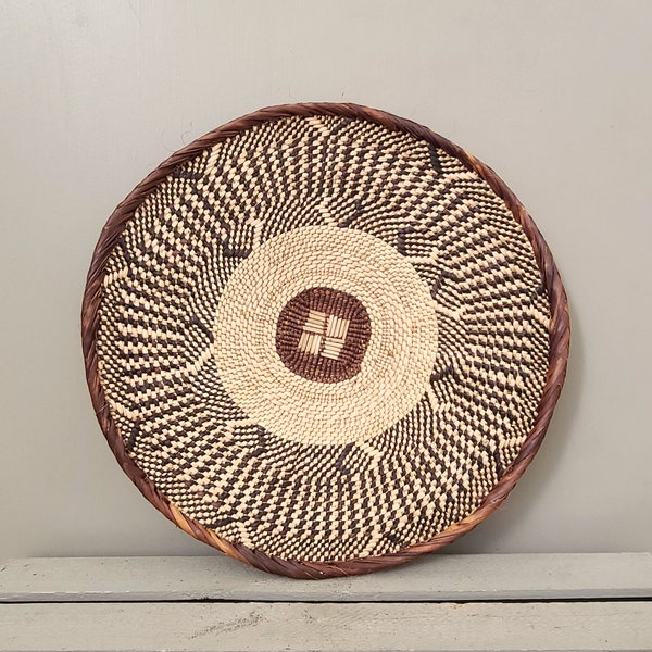 13.5'' Zimbabwe Hand Woven Basket African Ethnic Wall Decoration Tanga Binga Home Decor Great Gift Ideas A10 K1