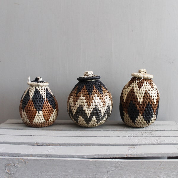 Hand Woven African Basket Etsy