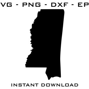Mississippi SVG - Mississippi cut files - Mississippi Cricut - Mississippi Silhouette - Mississippi digital download