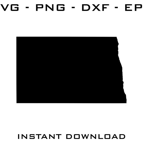 North Dakota SVG - North Dakota cut files - North Dakota Cricut - North Dakota Silhouette - North Dakota digital download