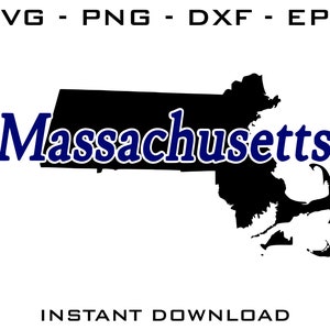 Massachusetts SVG - Massachusetts cut files - Massachusetts Cricut - Massachusetts Silhouette - Massachusetts digital download