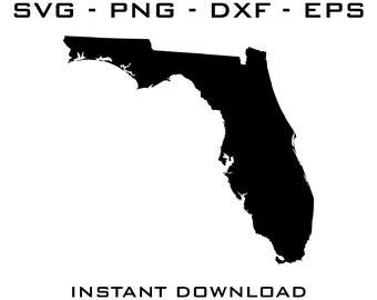 Florida SVG Cut Files – Cricut, Silhouette (Digital Download)