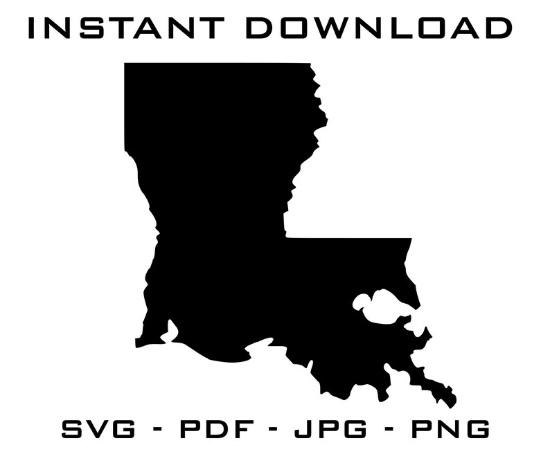 Download Louisiana Svg Louisiana Silhouette Louisiana Cut Files Louisiana Digital Download Louisiana Cricut Clip Art Art Collectibles Seasonalliving Com
