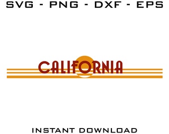 California SVG File - Cricut, Silhouette, and more (Digital Download)