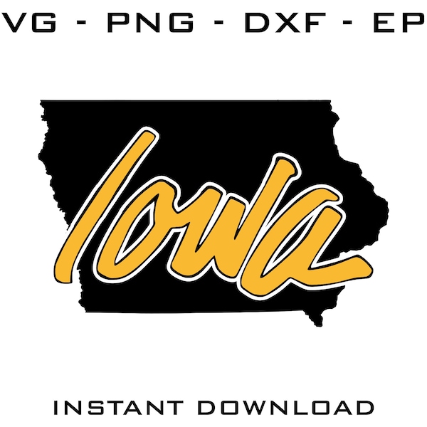 Iowa SVG - Iowa cut files - Iowa Cricut - Iowa Silhouette - Iowa digital download