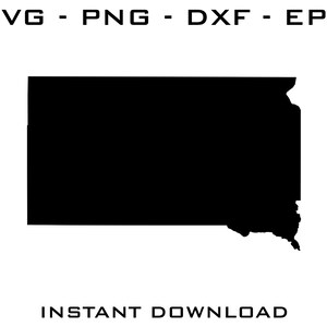 South Dakota SVG - South Dakota cut files - South Dakota Cricut - South Dakota Silhouette - South Dakota digital download