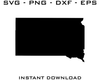 South Dakota SVG Cut File – Vector Graphics (Digital Download)