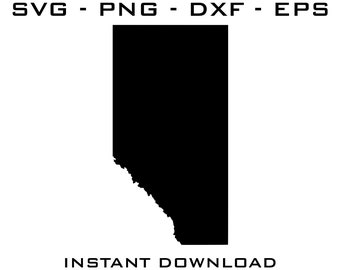 Alberta Canada SVG Cut Files – Vector Graphics (Digital Download)