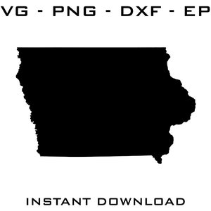 Iowa SVG - Iowa cut files - Iowa Cricut - Iowa Silhouette - Iowa digital download