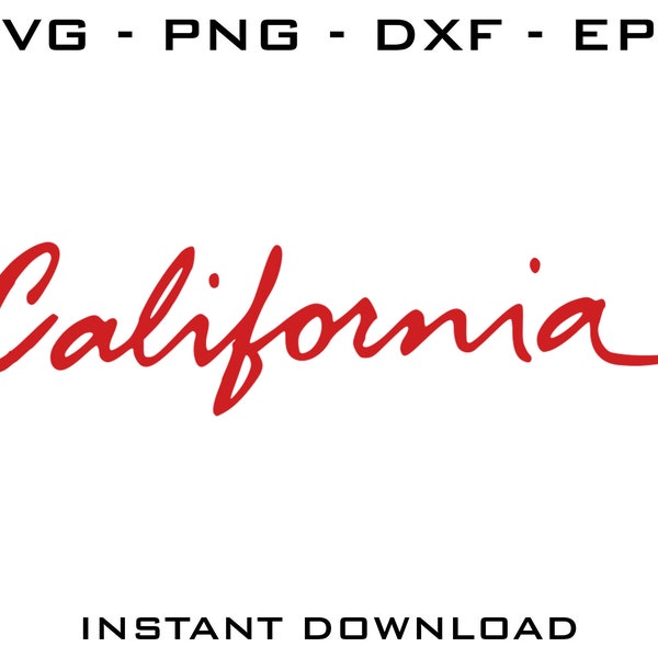 California SVG - California cut file - California Cricut - California Silhouette - California digital download