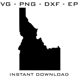 Idaho SVG - Idaho cut files - Idaho Cricut - Idaho Silhouette - Idaho digital download