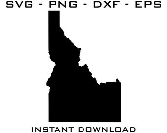 Idaho State Outline SVG – Cricut, Silhouette Cut Files (Digital Download)