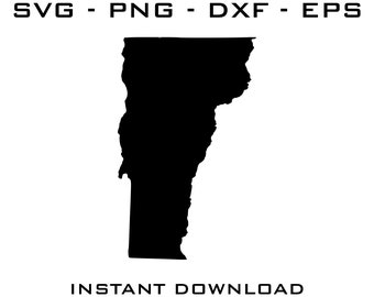 Vermont State Outline SVG – Cricut, Silhouette Cut Files (Digital Download)