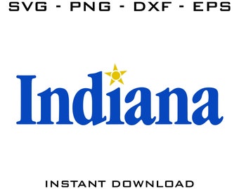 Indiana State SVG Cut Files – Cricut & Silhouette (Digital Download)