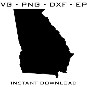 Georgia SVG - Georgia cut files - Georgia Cricut - Georgia Silhouette - Georgia digital download