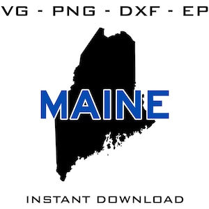 Maine SVG - Maine cut files - Maine Cricut - Maine Silhouette - Maine digital download