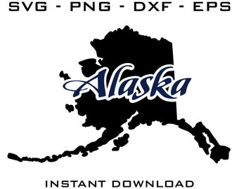 Alaska SVG Cut Files – Cricut, Silhouette (Digital Download)