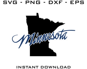 Minnesota State SVG Cut Files – Cricut, Silhouette (Digital Download)