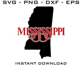 Mississippi SVG - Mississippi cut files - Mississippi Cricut - Mississippi Silhouette - Mississippi digital download