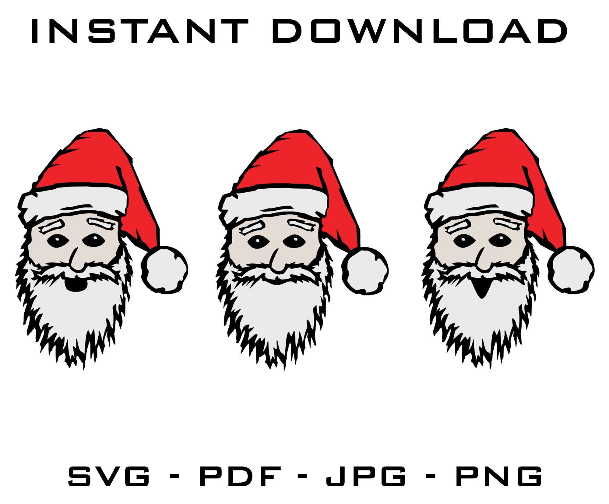 Download Father Christmas Svg Father Christmas Cut Files Father Etsy