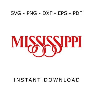 Mississippi SVG - Mississippi cut files - Mississippi Cricut - Mississippi Silhouette - Mississippi digital download