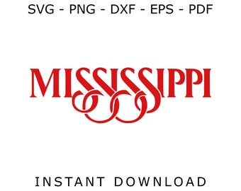 Mississippi SVG - Mississippi cut files - Mississippi Cricut - Mississippi Silhouette - Mississippi digital download