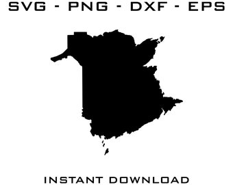 New Brunswick Canada SVG - New Brunswick Canada  Cut files - New Brunswick Canada Vector files