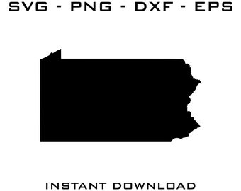 Pennsylvania SVG - Pennsylvania cut files - Pennsylvania Cricut - Pennsylvania Silhouette - Pennsylvania digital download