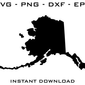 Alaska SVG - Alaska cut files - Alaska Cricut - Alaska Silhouette - Alaska digital download