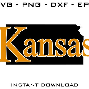 Kansas SVG - Kansas cut files - Kansas Cricut - Kansas Silhouette - Kansas digital download
