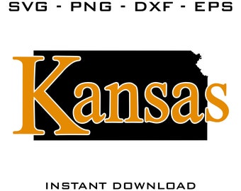 Kansas State Map SVG – Cricut & Silhouette Cut File (Digital Download)