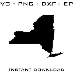 New York State  SVG - New York State cut files - New York State Cricut - New York State Silhouette - New York State digital download