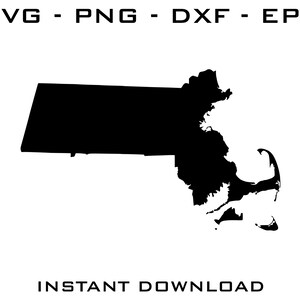 Massachusetts SVG - Massachusetts cut files - Massachusetts Cricut - Massachusetts Silhouette - Massachusetts digital download