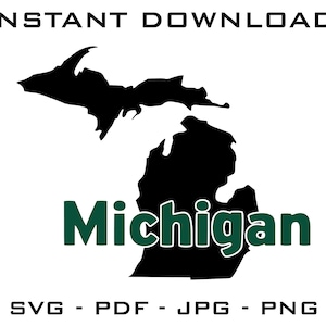 Michigan SVG - Michigan cut files - Michigan Cricut - Michigan Silhouette - Michigan digital download