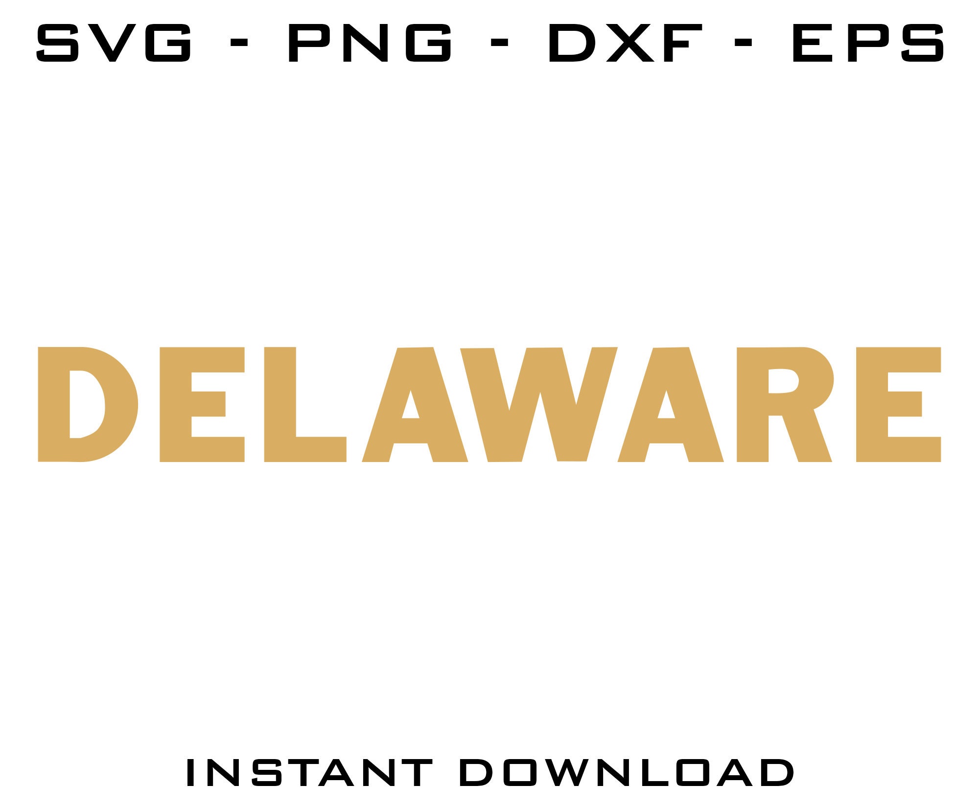 Delaware SVG - Delaware cut files - Delaware Cricut - Delaware Silhouette - Delaware digital download