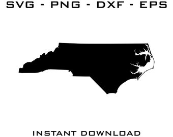 North Carolina SVG - North Carolina cut files - North Carolina Cricut - North Carolina Silhouette - North Carolina digital download